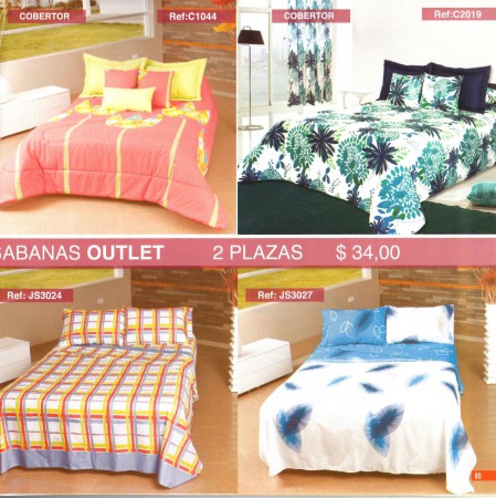 COBERTORES Y SABANAS 2 PLAZAS (OFERTAS)